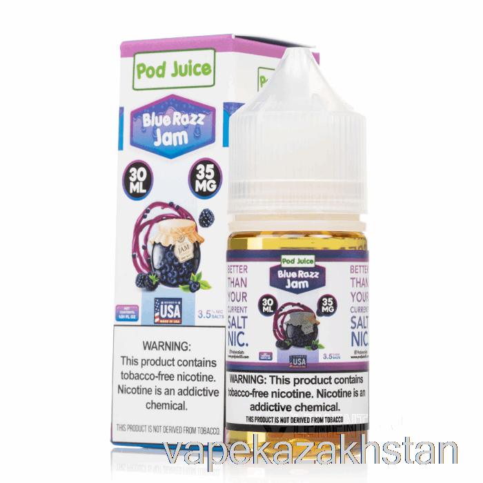 Vape Disposable Blue Razz Jam - Pod Juice - 30mL 20mg